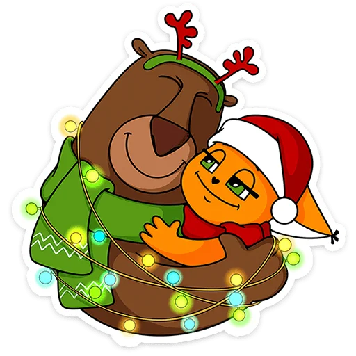 Telegram Sticker «Новый год с Крошкой Ши » 🤗
