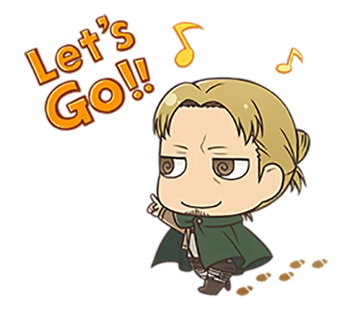 Telegram Sticker «shingeki no kyojin chibi» 🚶