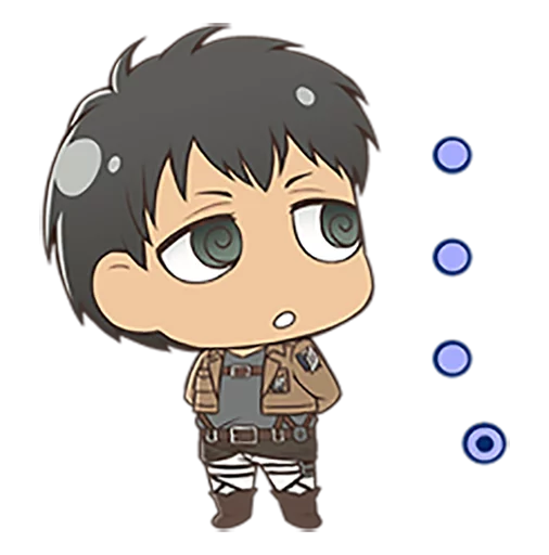 Стикер Telegram «shingeki no kyojin chibi» 😕