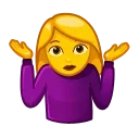 Эмодзи Emoji Short Animations 🤷‍♀️