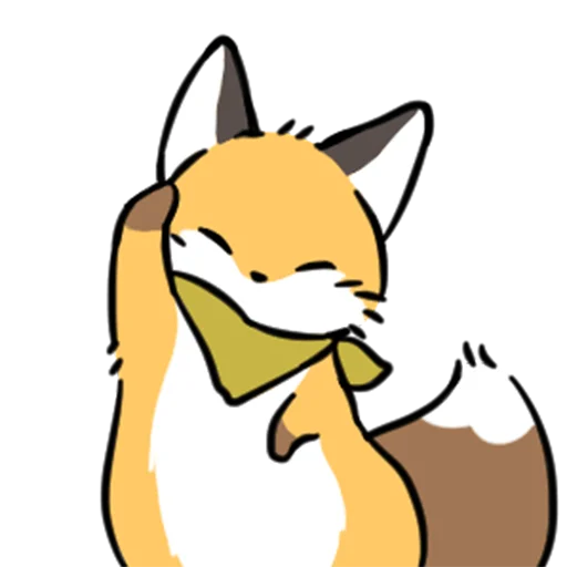 Telegram Sticker «short-legged fox v.2 //» 👋