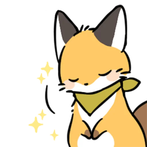 Эмодзи short-legged fox v.2 // 😌