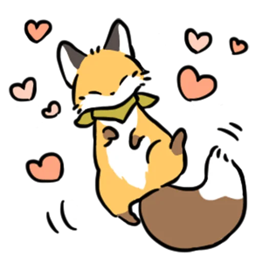 short-legged fox v.2 //  emoji ❤️