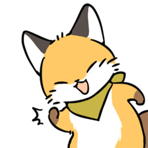 Telegram Sticker «short-legged fox v.2 //» ✊