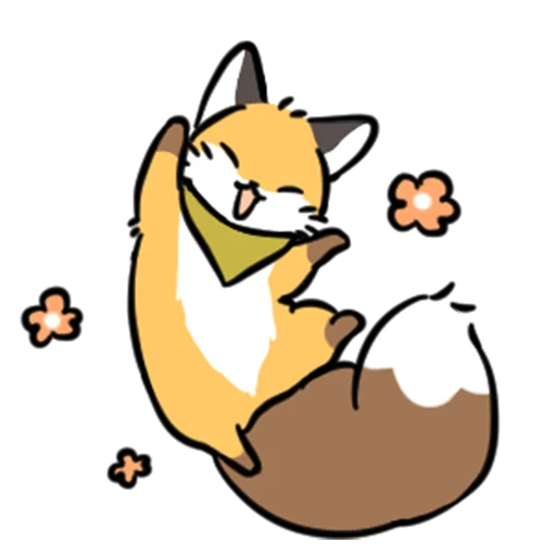 Эмодзи short-legged fox v.2 // 😊