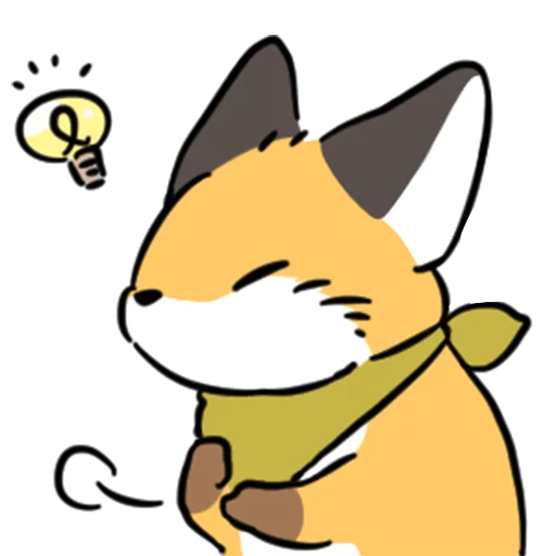 short-legged fox v.2 //  emoji 💡