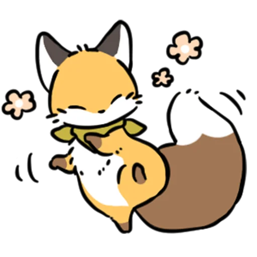 short-legged fox v.2 //  sticker 💃