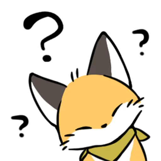 short-legged fox v.2 // emoji ❓