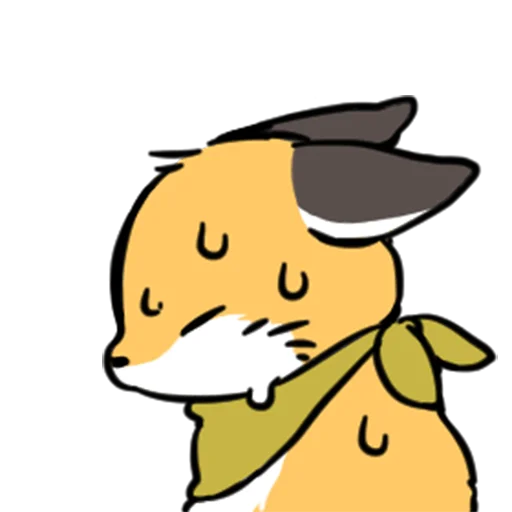 short-legged fox v.2 //  emoji 😓