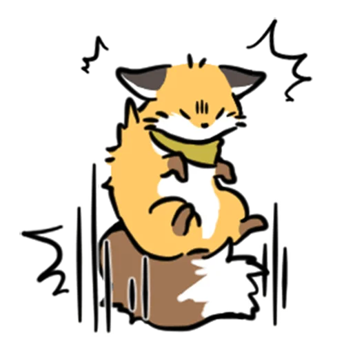 Telegram Sticker «short-legged fox v.2 //» 😱