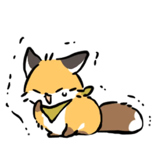 short-legged fox v.2 //  stiker 😖