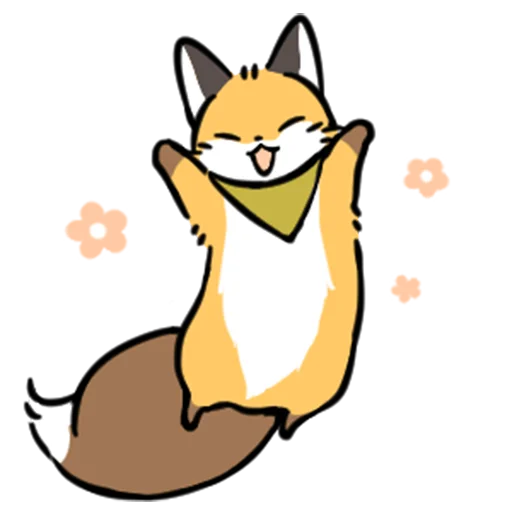 Эмодзи short-legged fox v.2 // 😛