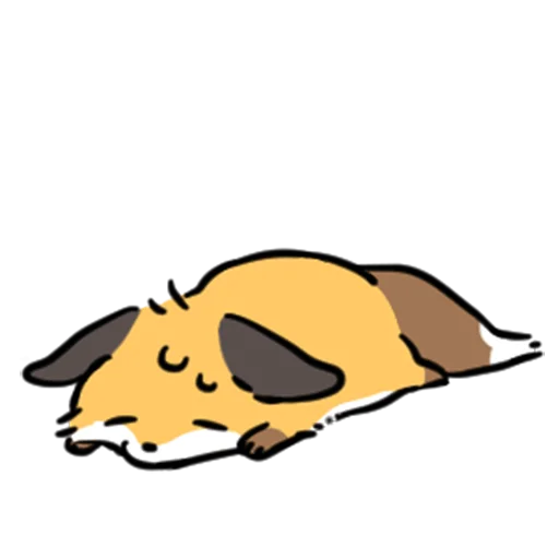 short-legged fox v.2 // emoji 😵‍💫
