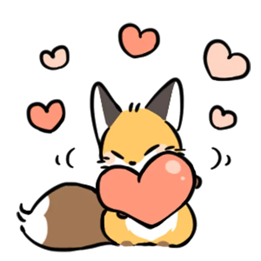 short-legged fox v.2 // emoji ❤️