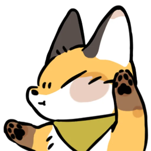 short-legged fox v.2 // emoji 🥴