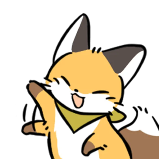 Стикер Telegram «short-legged fox v.2 //» 👋