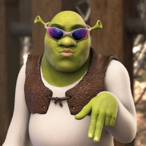 Стікер Shrek ❤ 😎