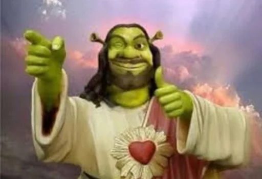 Стікер Shrek ❤ ⛪️