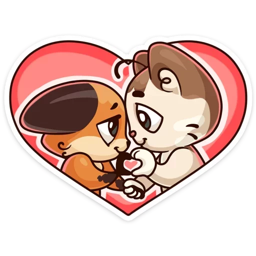 Telegram Sticker «Когда просто любишь» 