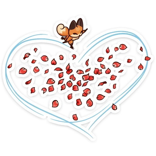 Telegram stiker «Когда просто любишь» ⛸