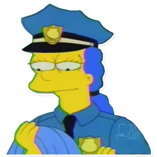 Simpsons stiker 👮