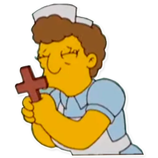 Telegram stiker «Simpsons» ⛪