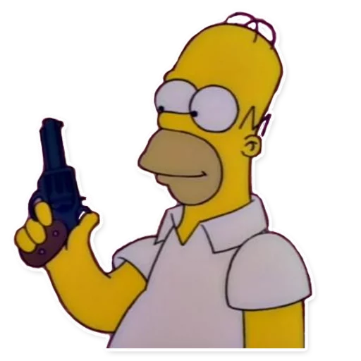 Стикер Telegram «Simpsons» 🔫