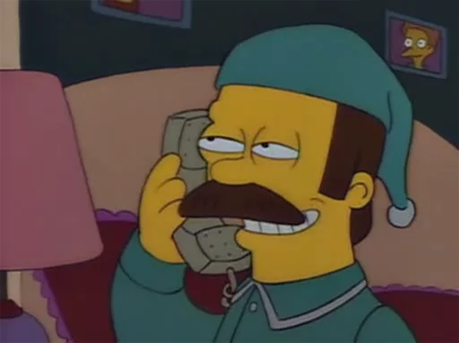 Стикер Telegram «Simpsons» ☎️