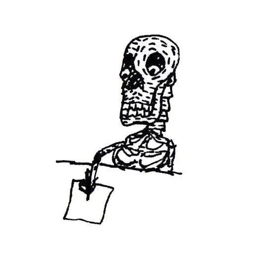 Telegram Sticker «Скелетоны» 🤪