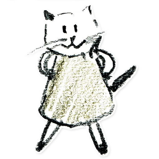 Эмодзи Sketch cats 😜