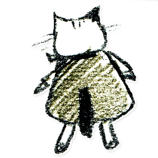 Telegram Sticker «Sketch cats» 😕