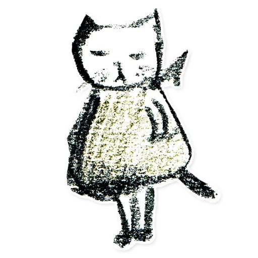 Telegram Sticker «Sketch cats» 😭