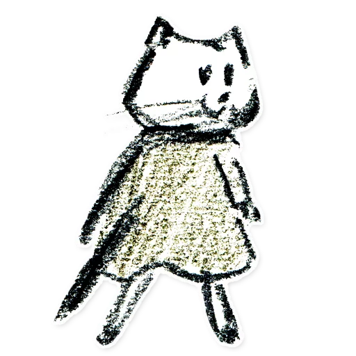 Эмодзи Sketch cats 😝
