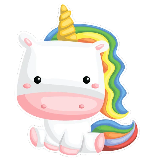 Telegram Sticker «Unicorn » 🦄