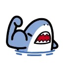 small shark sticker 💪