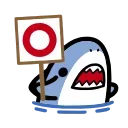 small shark sticker ⭕️