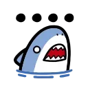 small shark sticker 🤐