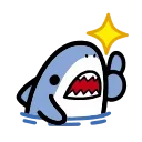 Емодзі small shark 👍