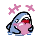 small shark emoji 😘