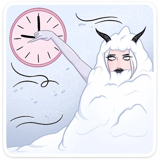 Telegram stiker «Снежа» 🕛