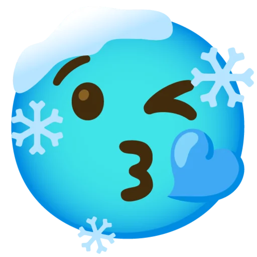 Telegram Sticker «Снежный ком» 😘