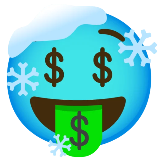 Снежный ком emoji 🤑