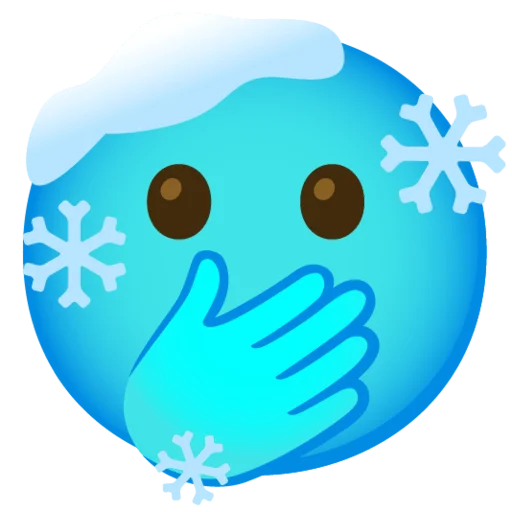 Telegram Sticker «Снежный ком » 🫢