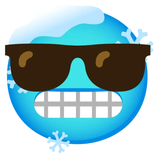 Снежный ком emoji 😎