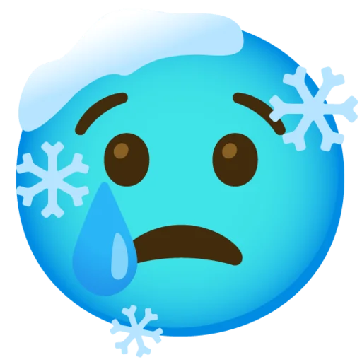 Снежный ком emoji 😢