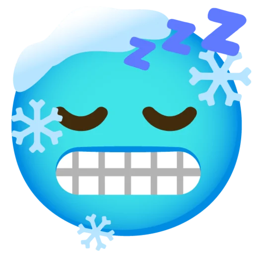 Снежный ком emoji 😴