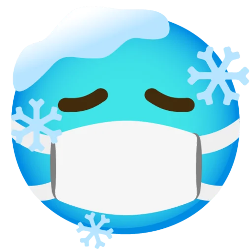 Telegram stiker «Снежный ком » 😷
