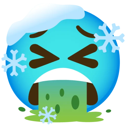 Telegram Sticker «Снежный ком » 🤮