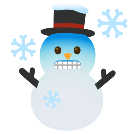 Telegram stiker «Снежный ком» ⛄