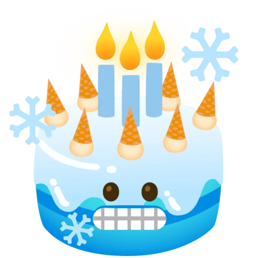 Снежный ком emoji 🎂